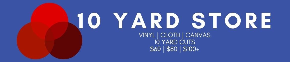 10 yard cuts discounted cloth vinyl canvas